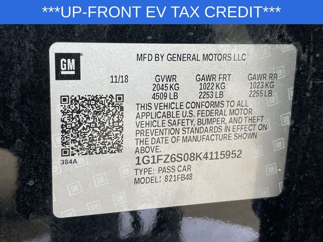 Used 2019 Chevrolet Bolt EV For Sale in Livonia, MI