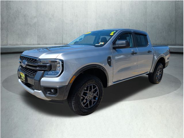 Silver Metallic 2024 Ford Ranger Pickup Truck Four-Wheel Drive Automatic