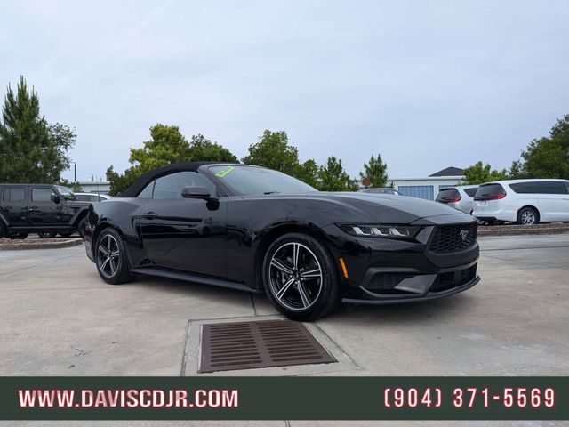 Shadow Black 2024 Ford Mustang EcoBoost Premium Convertible RWD Convertible Rear-Wheel Drive Automatic