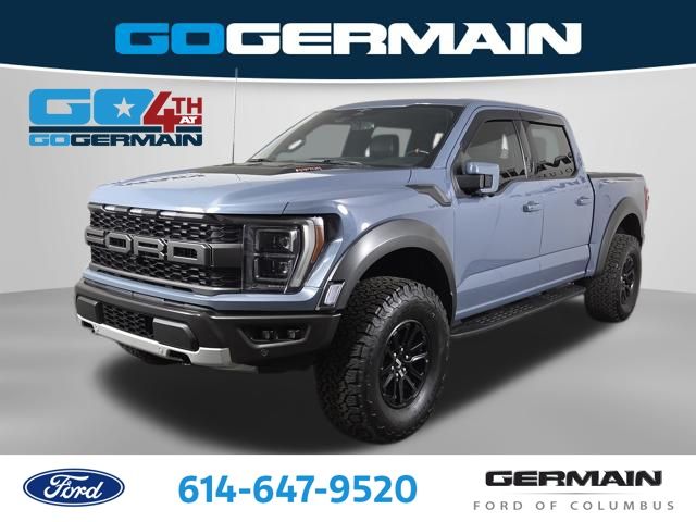 Blue (Azure Gray Metallic Tri-Coat) 2023 Ford F-150 Pickup Truck Four-Wheel Drive Automatic