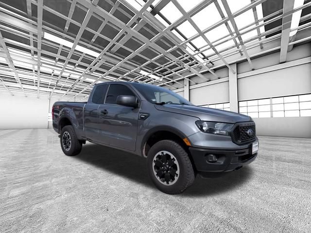 Gray 2021 Ford Ranger XL SuperCab 4WD Pickup Truck Four-Wheel Drive Automatic