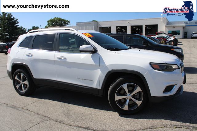 Bright White Clearcoat 2019 Jeep Cherokee SUV / Crossover Four-Wheel Drive 9-Speed Automatic