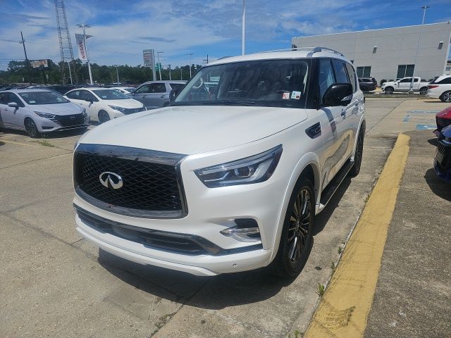 Moonstone White 2023 INFINITI QX80 Premium Select RWD SUV / Crossover Rear-Wheel Drive 7-Speed Automatic