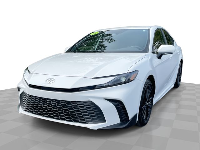 White 2025 Toyota Camry SE FWD Sedan Front-Wheel Drive Continuously Variable Transmission