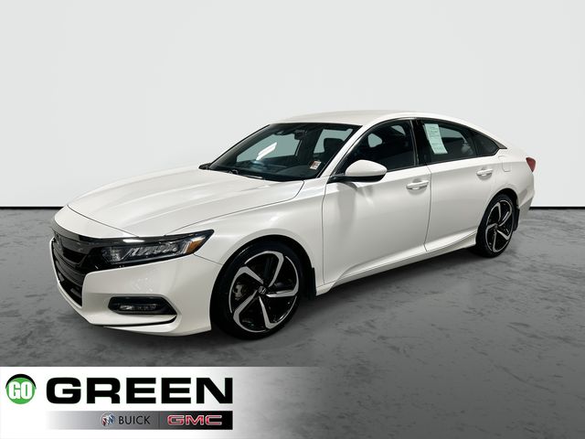 Platinum White Pearl 2018 Honda Accord 1.5T Sport FWD Sedan Front-Wheel Drive Continuously Variable Transmission
