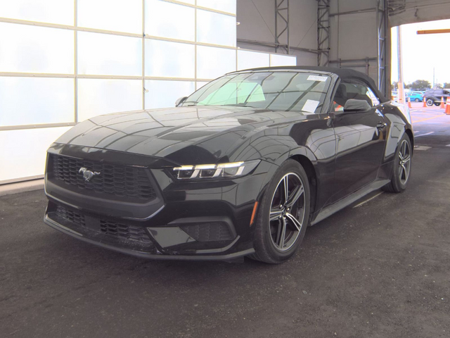Shadow Black 2024 Ford Mustang EcoBoost Premium Convertible RWD Convertible Rear-Wheel Drive Automatic