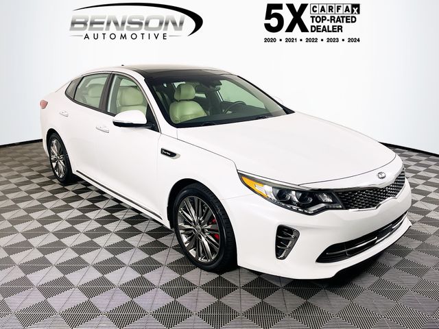 Snow White Pearl 2017 Kia Optima SXL Turbo Sedan Front-Wheel Drive 6-Speed Automatic
