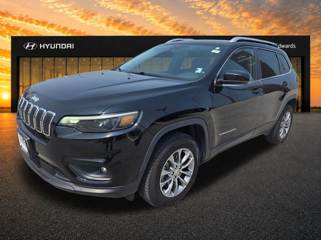 Diamond Black Crystal Pearlcoat 2021 Jeep Cherokee SUV / Crossover Four-Wheel Drive 9-Speed Automatic