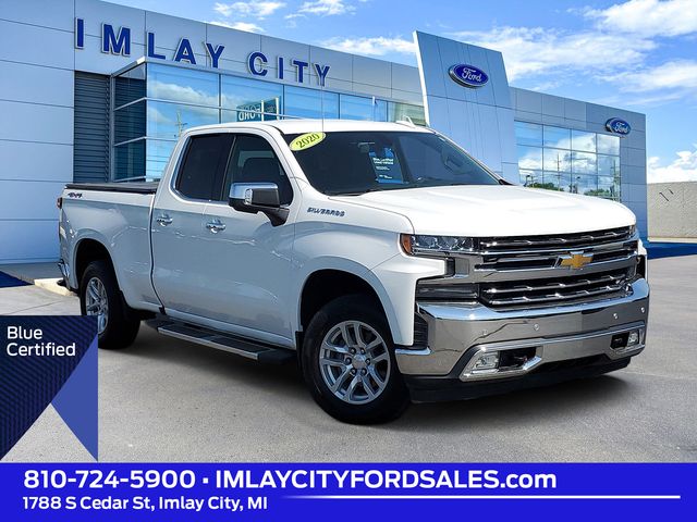 Summit White 2020 Chevrolet Silverado 1500 Pickup Truck Four-Wheel Drive 8-Speed Automatic