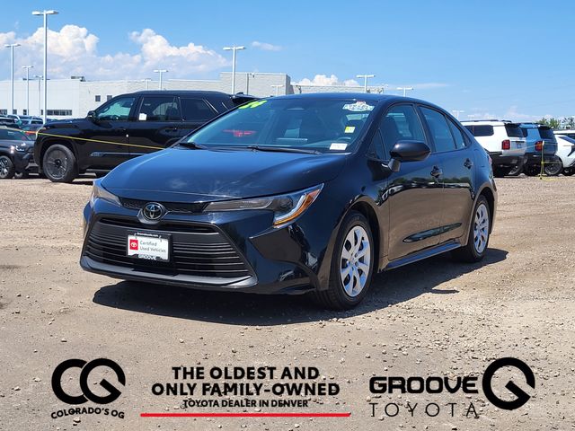 Midnight Black Metallic 2024 Toyota Corolla Sedan Front-Wheel Drive Continuously Variable Transmission