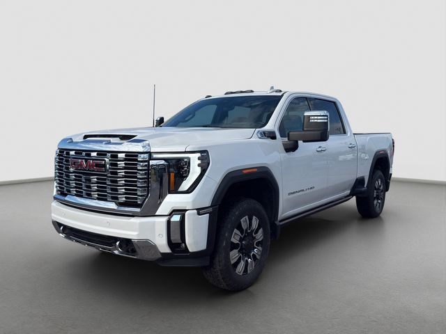 White Frost Tricoat 2024 GMC Sierra 2500HD Denali Crew Cab 4WD Pickup Truck Four-Wheel Drive Automatic