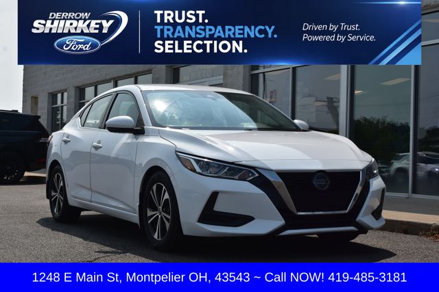 White (Fresh Powder) 2020 Nissan Sentra Sedan Front-Wheel Drive Continuously Variable Transmission