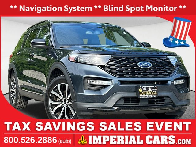Stone Blue Metallic 2022 Ford Explorer SUV / Crossover All-Wheel Drive Automatic
