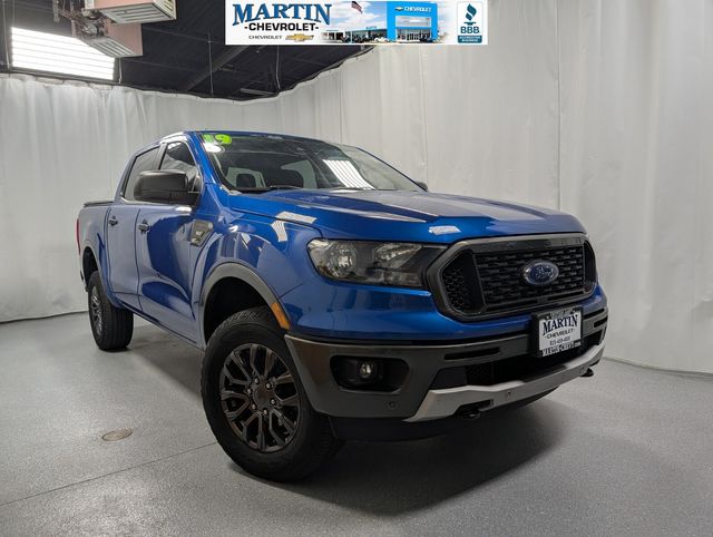 Lightning Blue 2019 Ford Ranger XLT SuperCrew RWD Pickup Truck 4X2 Automatic