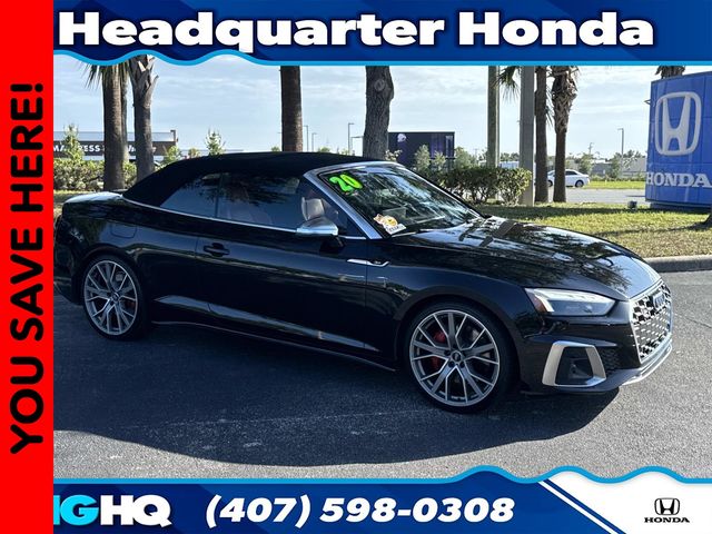 Black Metallic 2020 Audi S5 3.0T quattro Premium Plus Cabriolet AWD Convertible All-Wheel Drive 8-Speed Automatic