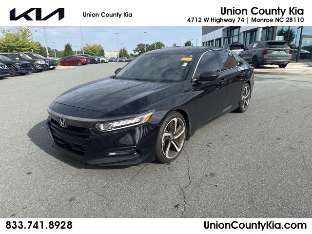 Crystal Black Pearl 2018 Honda Accord Sedan Front-Wheel Drive Continuously Variable Transmission