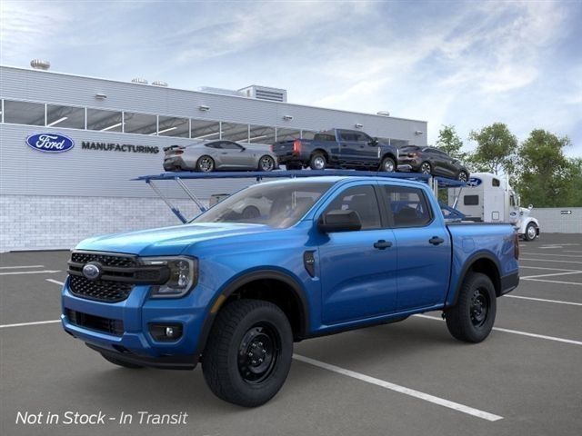 Blue 2026 Ford Ranger XL SuperCrew 4WD Pickup Truck Four-Wheel Drive Automatic