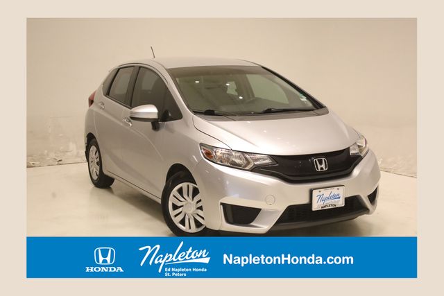 Alabaster Silver Metallic 2015 Honda Fit LX Hatchback Front-Wheel Drive Continuously Variable Transmission