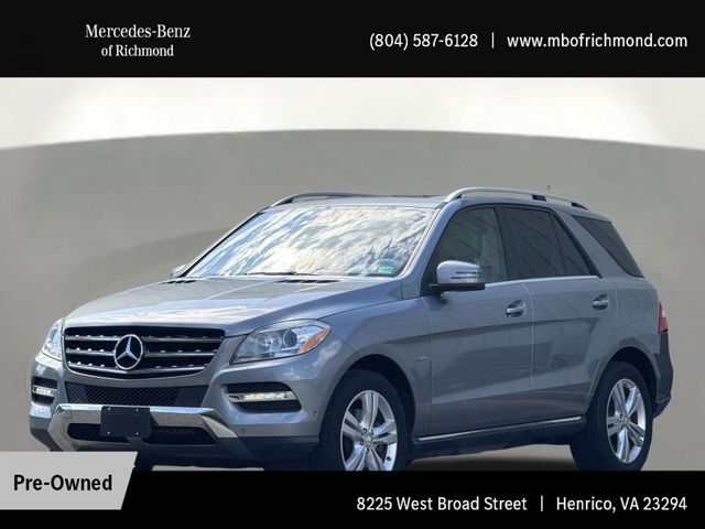 Palladium Silver Metallic 2012 Mercedes-Benz M-Class ML 350 BlueTEC 4MATIC SUV / Crossover All-Wheel Drive 7-Speed Automatic