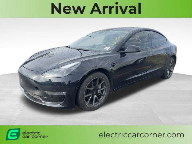 Black 2021 Tesla Model 3 Long Range AWD Sedan All-Wheel Drive 1-Speed Automatic