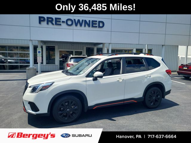 Crystal White Pearl 2023 Subaru Forester SUV / Crossover All-Wheel Drive Continuously Variable Transmission
