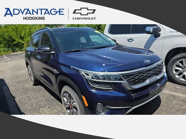 Dark Ocean Blue/Black Roof 2021 Kia Seltos SX Turbo AWD SUV / Crossover All-Wheel Drive Automatic