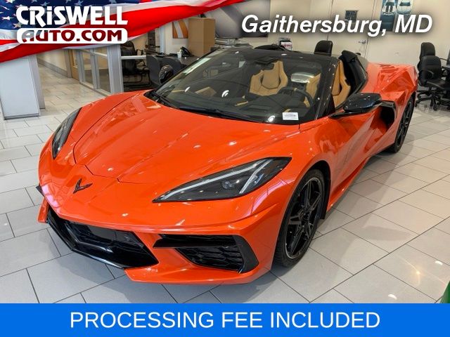 Orange 2020 Chevrolet Corvette Convertible Rear-Wheel Drive 8-Speed Dual Clutch