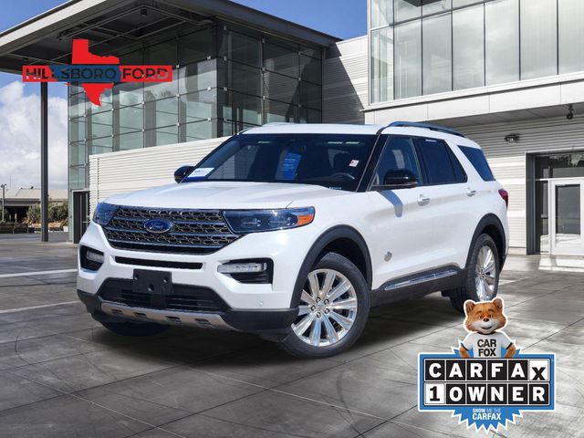 2022 White Ford Explorer King Ranch RWD SUV