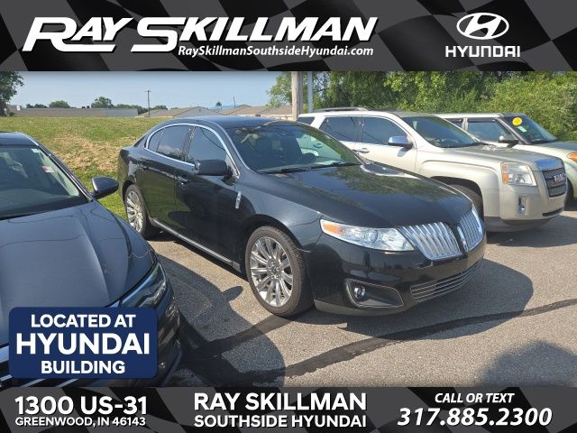 Black 2009 Lincoln MKS Sedan Front-Wheel Drive 6-Speed Automatic