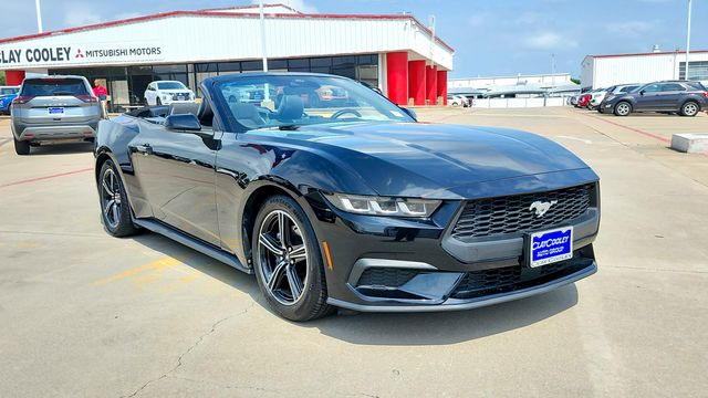 Shadow Black 2024 Ford Mustang Convertible Rear-Wheel Drive Automatic