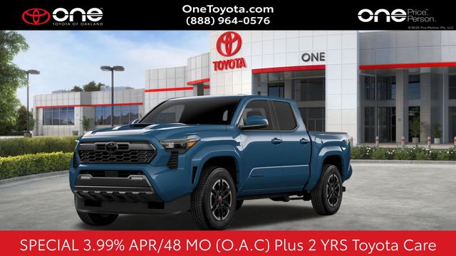 Blue 2026 Toyota Tacoma TRD Sport Double Cab 4WD Pickup Truck Four-Wheel Drive 8-Speed Automatic