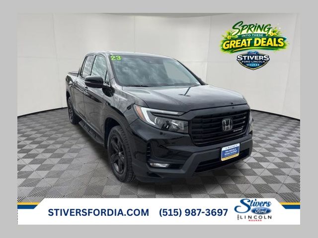 Crystal Black Pearl 2023 Honda Ridgeline Black Edition AWD Pickup Truck All-Wheel Drive 9-Speed Automatic