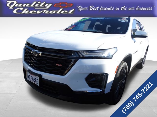 Summit White 2022 Chevrolet Traverse RS FWD SUV / Crossover Front-Wheel Drive 9-Speed Automatic