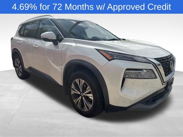 Pearl White 2021 Nissan Rogue SV FWD SUV / Crossover Front-Wheel Drive Continuously Variable Transmission