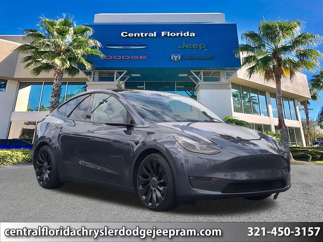 Stealth Gray 2022 Tesla Model Y Performance AWD SUV / Crossover All-Wheel Drive 1-Speed Automatic