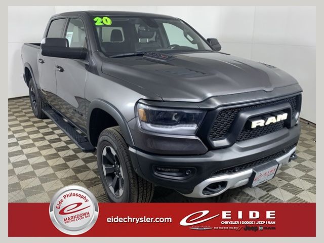 Gray (Granite Crystal Metallic Clearcoat) 2020 RAM 1500 Pickup Truck Four-Wheel Drive 8-Speed Automatic