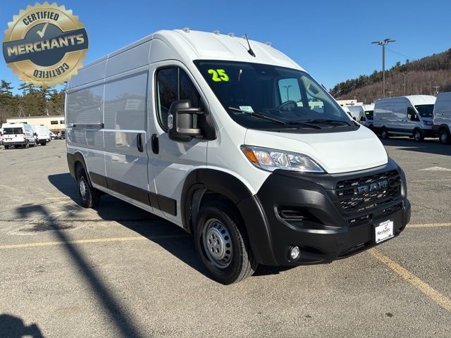 Bright White Clearcoat 2025 RAM ProMaster 2500 Tradesman 159 High Roof Cargo Van FWD Van Front-Wheel Drive 9-Speed Automatic