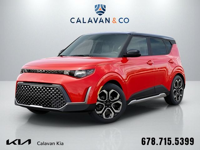 Inferno Red/Black Roof 2025 Kia Soul EX FWD SUV / Crossover Front-Wheel Drive Continuously Variable Transmission