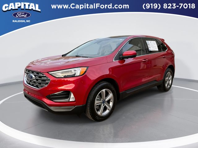 Red Metallic 2022 Ford Edge SUV / Crossover All-Wheel Drive 8-Speed Automatic