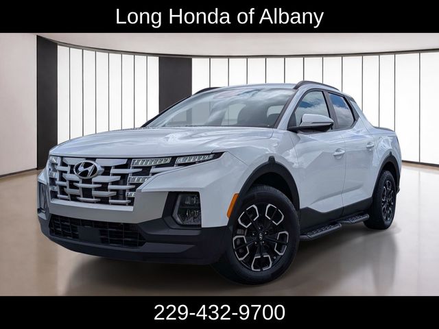 Atlas White 2023 Hyundai Santa Cruz Pickup Truck All-Wheel Drive Automatic