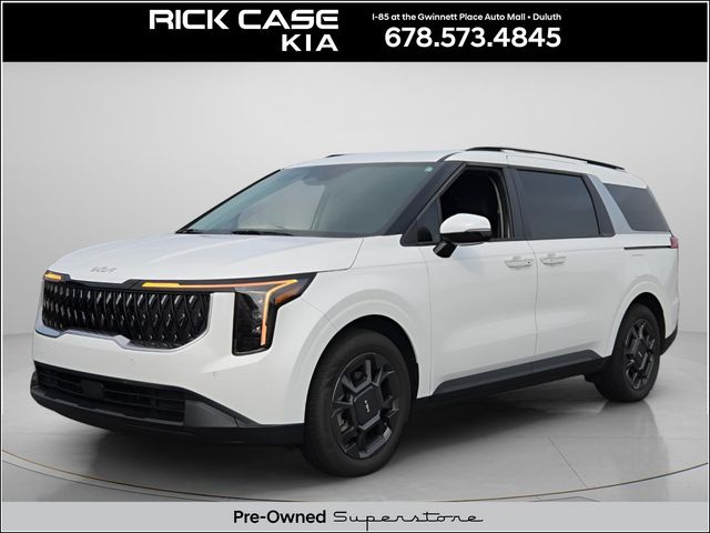 Snow White Pearl 2026 Kia Carnival Hybrid Minivan Front-Wheel Drive 6-Speed Automatic