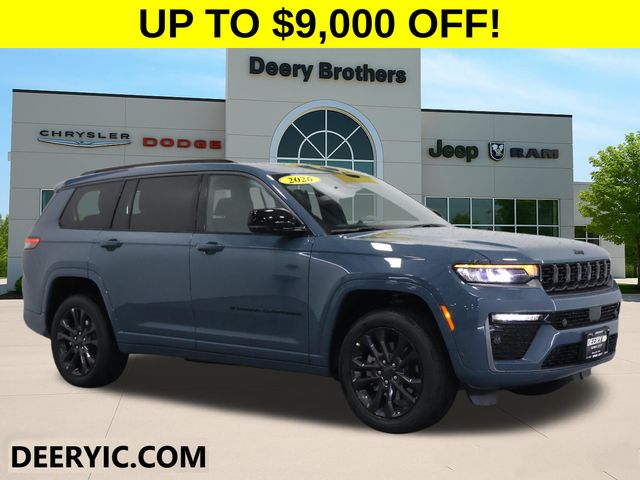 Gray (Steel Blue) 2026 Jeep Grand Cherokee L SUV / Crossover Four-Wheel Drive 8-Speed Automatic