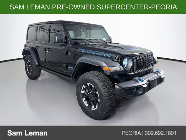 Black Clearcoat 2024 Jeep Wrangler 4xe SUV / Crossover Four-Wheel Drive 8-Speed Automatic