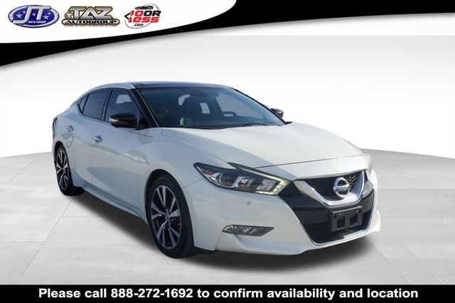 Pearl White 2017 Nissan Maxima Platinum FWD Sedan Front-Wheel Drive Continuously Variable Transmission