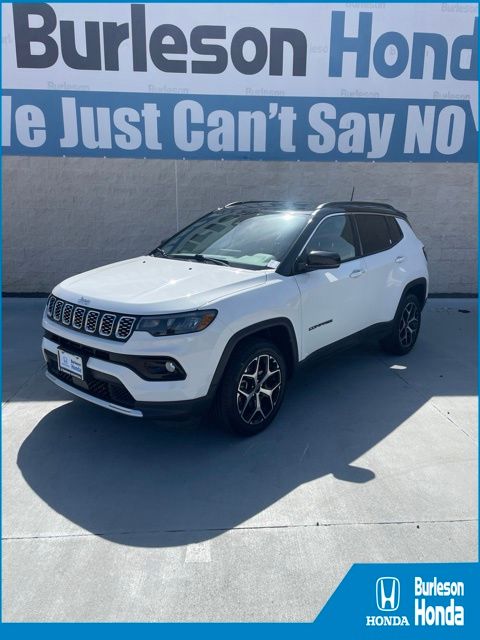 Bright White Clearcoat 2025 Jeep Compass SUV / Crossover Four-Wheel Drive 8-Speed Automatic