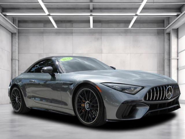 Gray 2022 Mercedes-Benz SL-Class AMG SL 63 4MATIC Convertible All-Wheel Drive 9-Speed Automatic