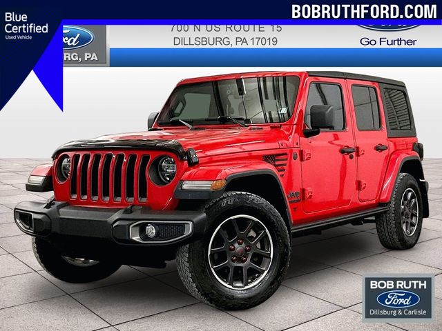2021 Jeep Wrangler Unlimited Sport S Red at Subaru and VW of Moon Township
