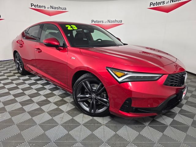 Performance Red Pearl 2023 Acura Integra Sedan Front-Wheel Drive Continuously Variable Transmission