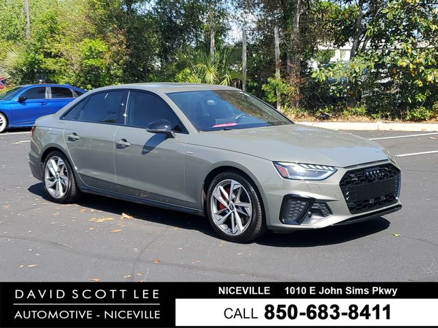 Gray 2023 Audi A4 quattro Prestige S Line 45 TFSI AWD Sedan All-Wheel Drive 7-Speed Automatic