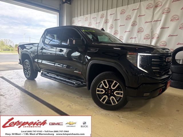 Onyx Black 2023 GMC Sierra 1500 AT4 Crew Cab 4WD Pickup Truck Four-Wheel Drive Automatic